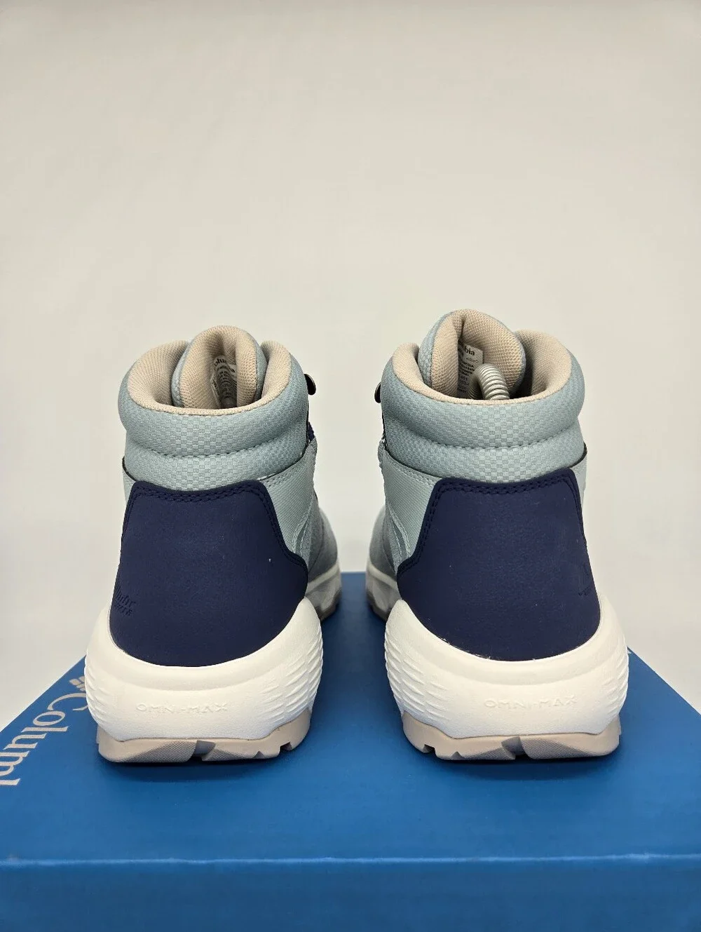 Columbia Women's Newton Wander Hiking Boots Crushed Blue Shoes Size 7.5